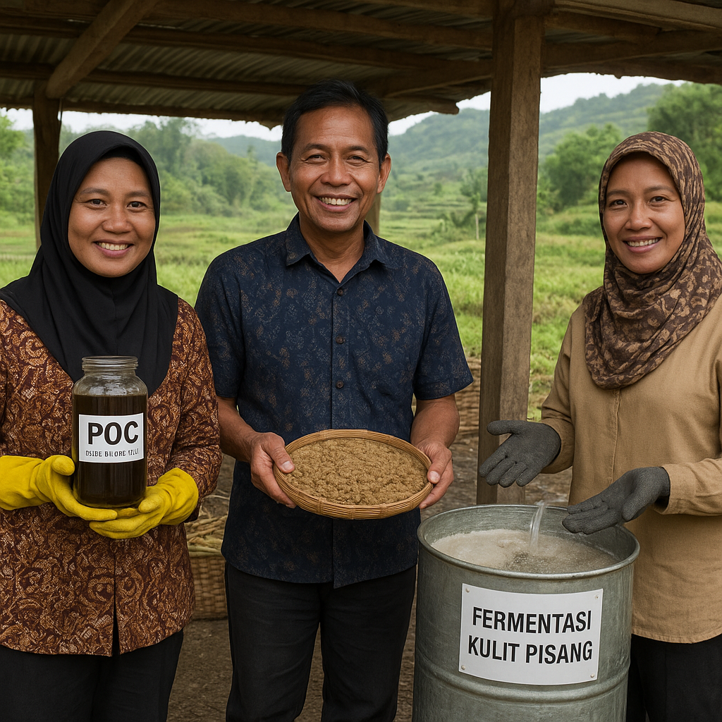 Kisah Sukses Komunitas di Jawa Barat: Ubah Limbah Kulit Pisang Jadi Pakan Ternak dan Pupuk
