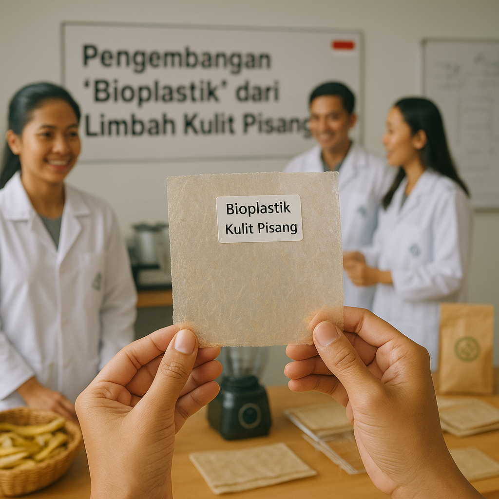 Pengembangan 'Bioplastik' dari Limbah Kulit Pisang oleh Startup Indonesia