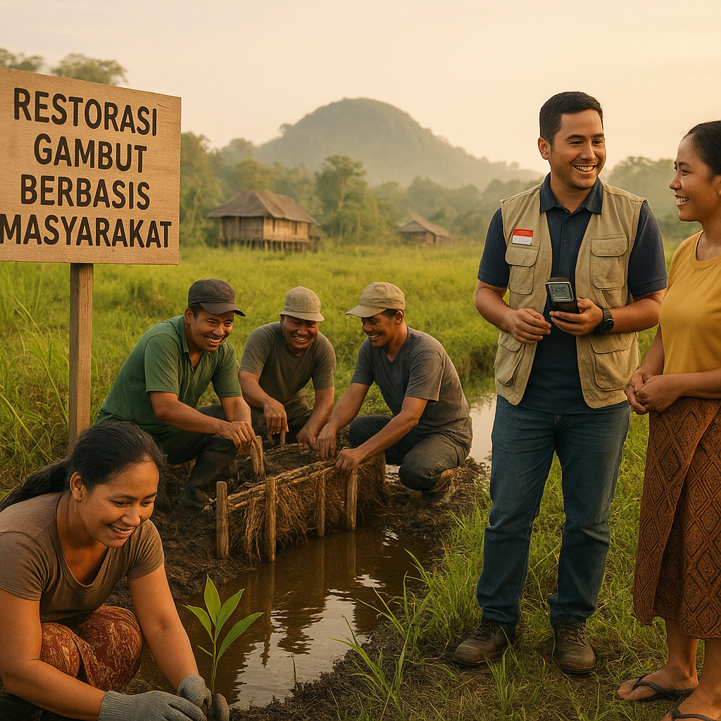Restorasi Gambut Berbasis Masyarakat di Kalimantan Berhasil Tekan Emisi dan Tingkatkan Ekonomi Lokal