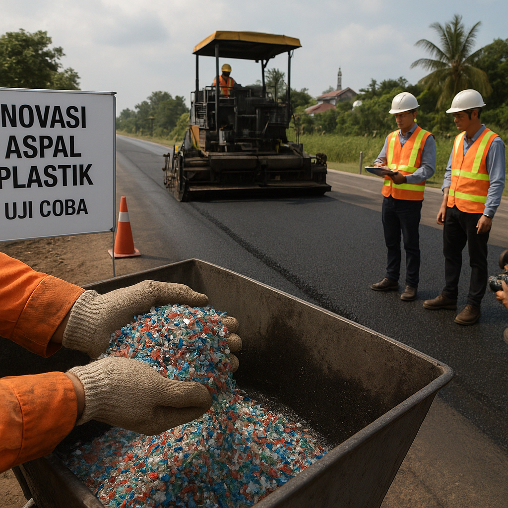 Startup RI Ubah Sampah Plastik Jadi Bahan Baku Aspal, Tingkatkan Kualitas Jalan