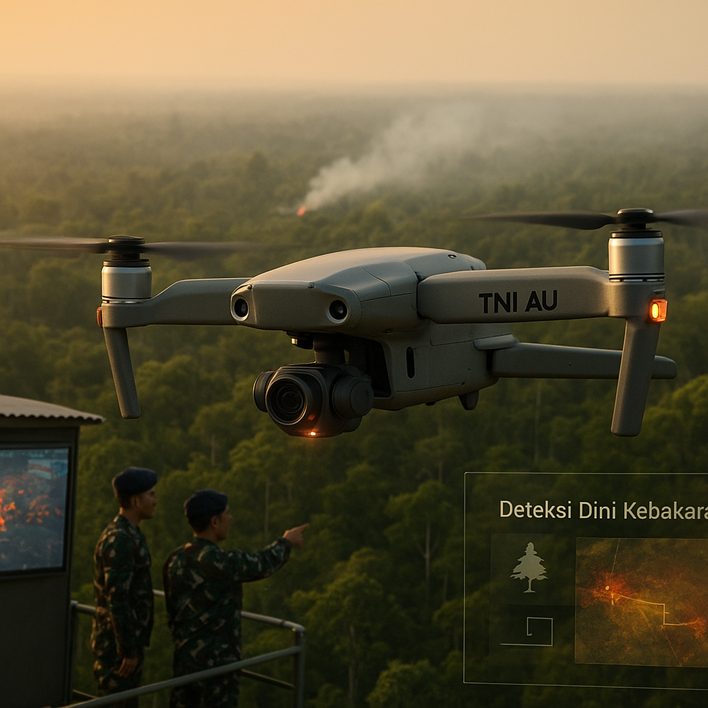 Drone Pemantau Hutan TNI AU: Teknologi Pengintaian untuk Deteksi Dini Kebakaran dan Deforestasi