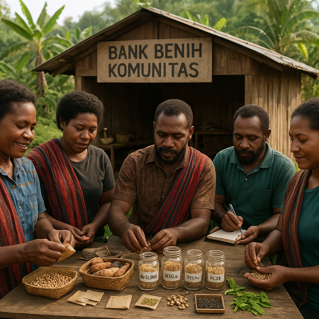 Program Bank Benih Komunitas di Papua Jaga Keanekaragaman Pangan Lokal Hadapi Perubahan Iklim