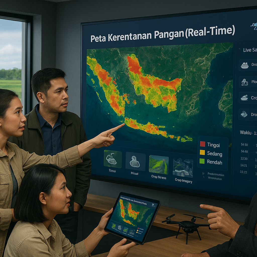 Aplikasi 'Peta Kerentanan Pangan' Real-Time: Data Satelit dan AI untuk Antisipasi Bencana dan Intervensi Cepat
