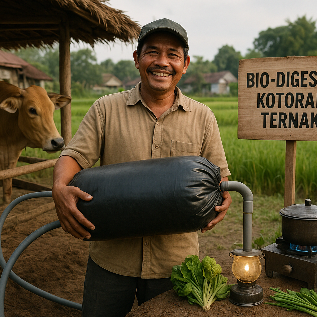 Bio-Digester Kotoran Ternak, Solusi Energi dan Pengurangan Emisi di Desa