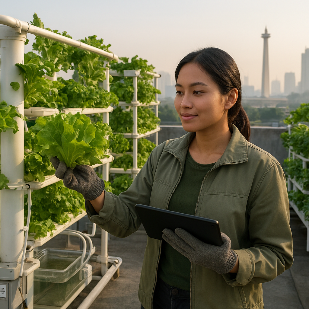 Teknologi Hidroponik Vertikal untuk Urban Farming di Kota Jakarta