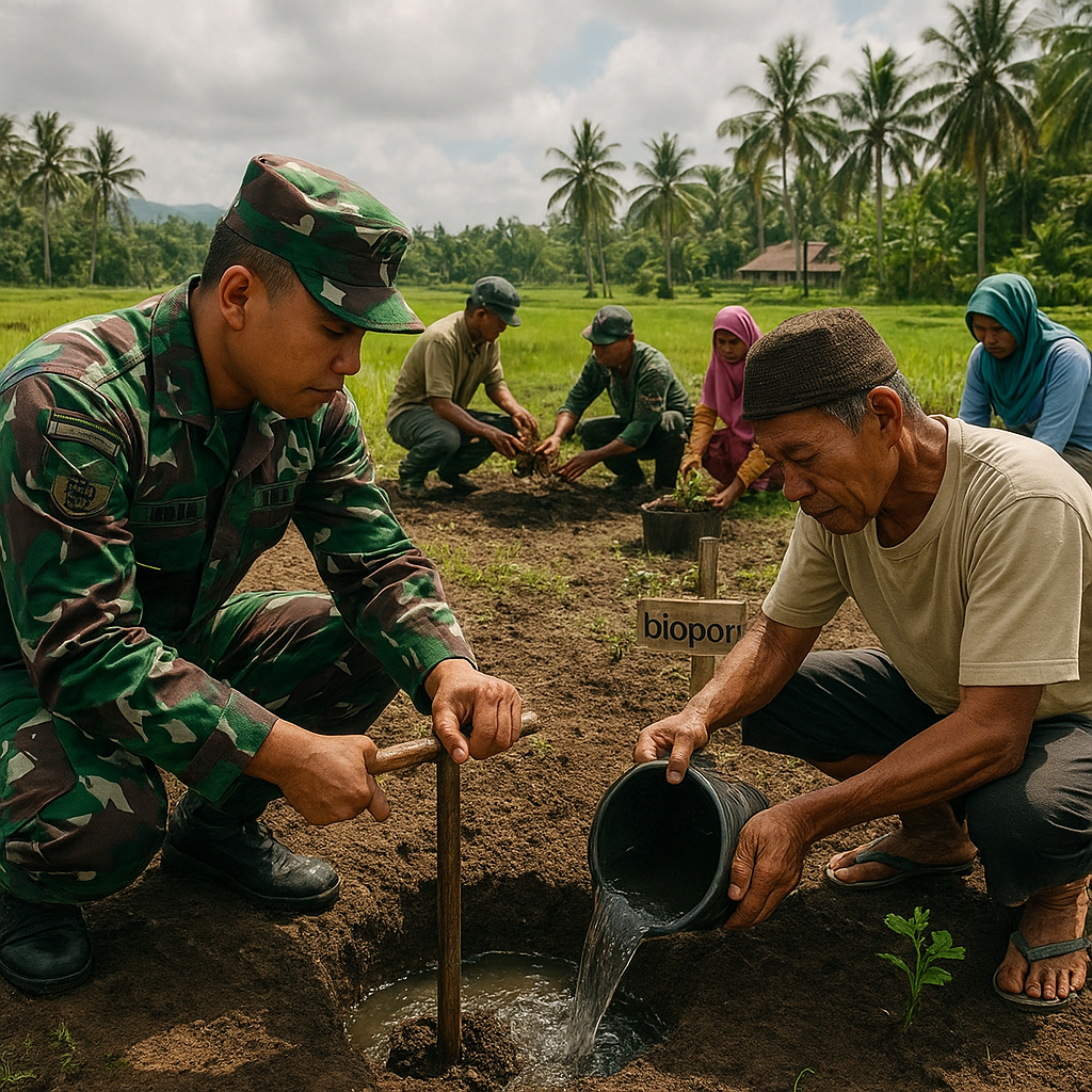 Biopori TNI AD: Solusi Atasi Banjir dan Kekeringan Serta Tingkatkan Ketahanan Pangan