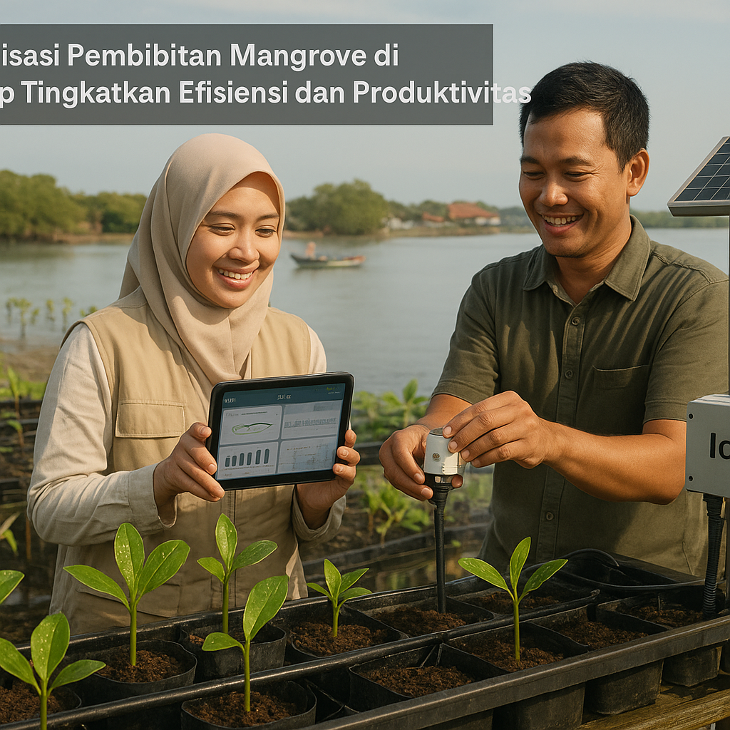 Digitalisasi Pembibitan Mangrove di Cilacap Tingkatkan Efisiensi dan Produktivitas