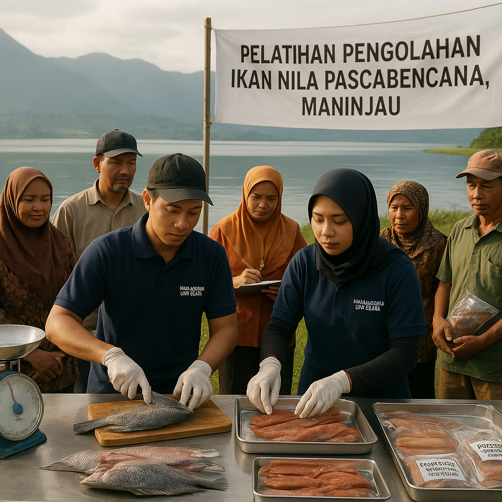 Mahasiswa Untidar Sulap Ikan Nila Pascabencana Menjadi Produk Bernilai Tambah di Maninjau