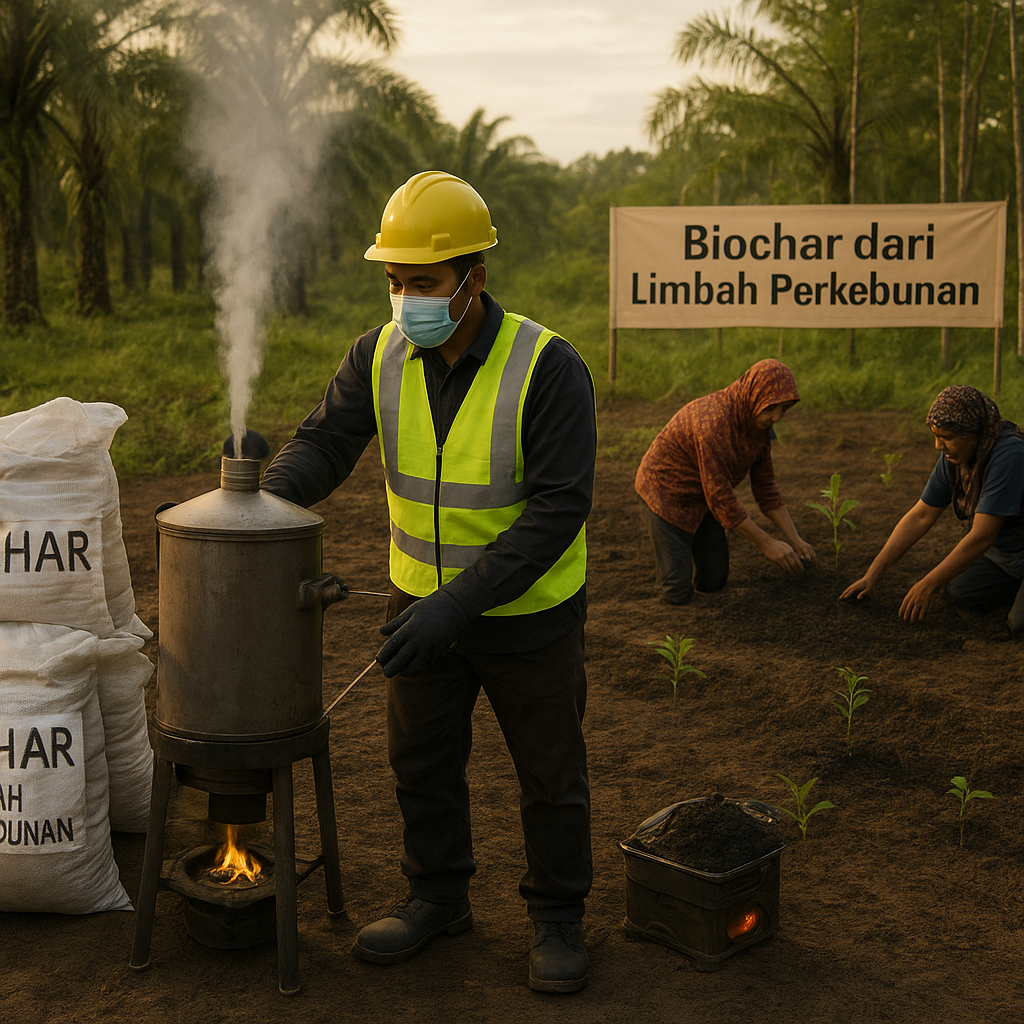 Biochar dari Limbah Perkebunan: Solusi Restorasi Tanah dan Penghasil Energi di Kalimantan