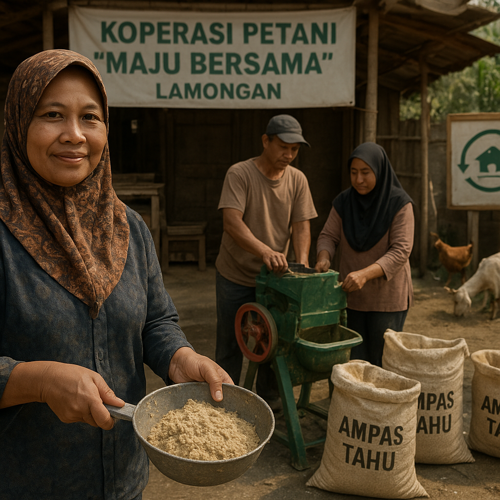 Koperasi Petani Lamongan Wujudkan Circular Economy dengan Pakan Ternak dari Limbah Tahu