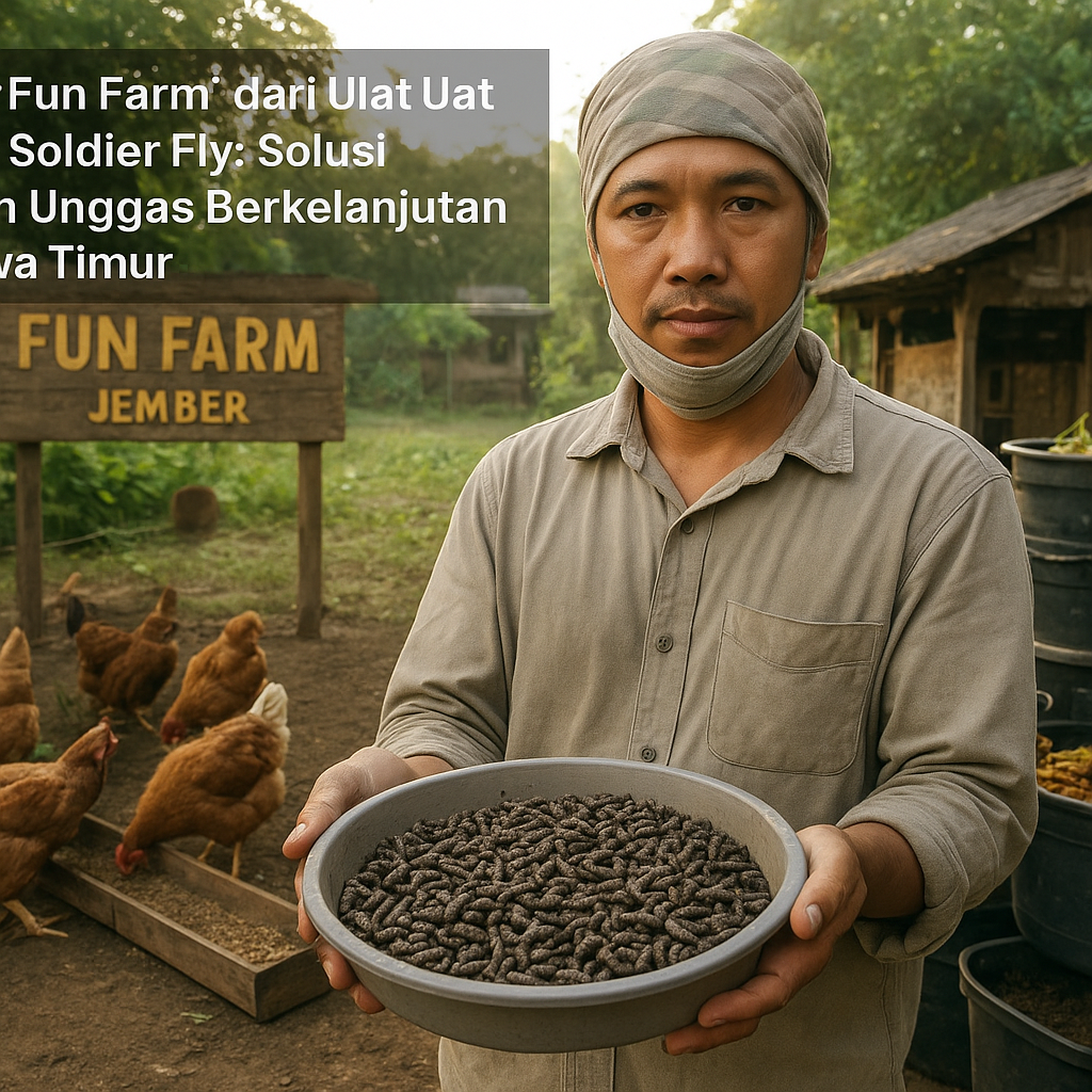 Telur 'Fun Farm' dari Ulat Black Soldier Fly: Solusi Pakan Unggas Berkelanjutan di Jawa Timur