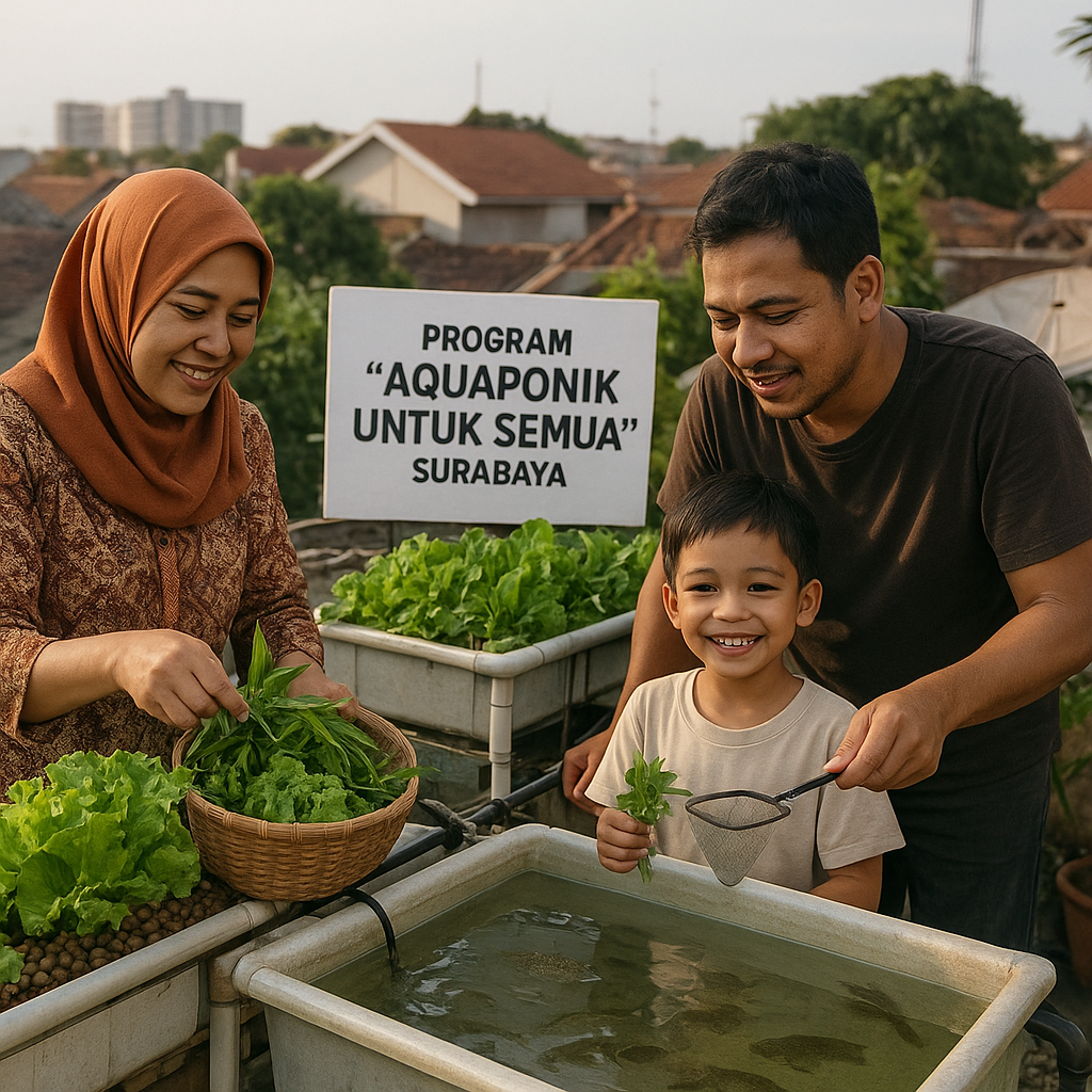 Program 'Aquaponik Untuk Semua': Tingkatkan Gizi dan Ekonomi Keluarga Urban