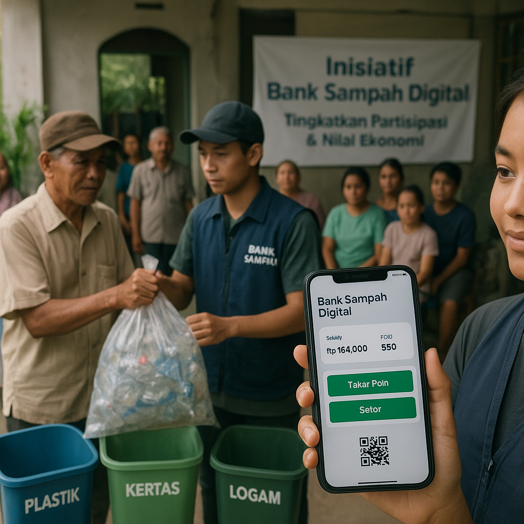 Inisiatif 'Bank Sampah Digital': Tingkatkan Partisipasi dan Nilai Ekonomi Sampah Daur Ulang