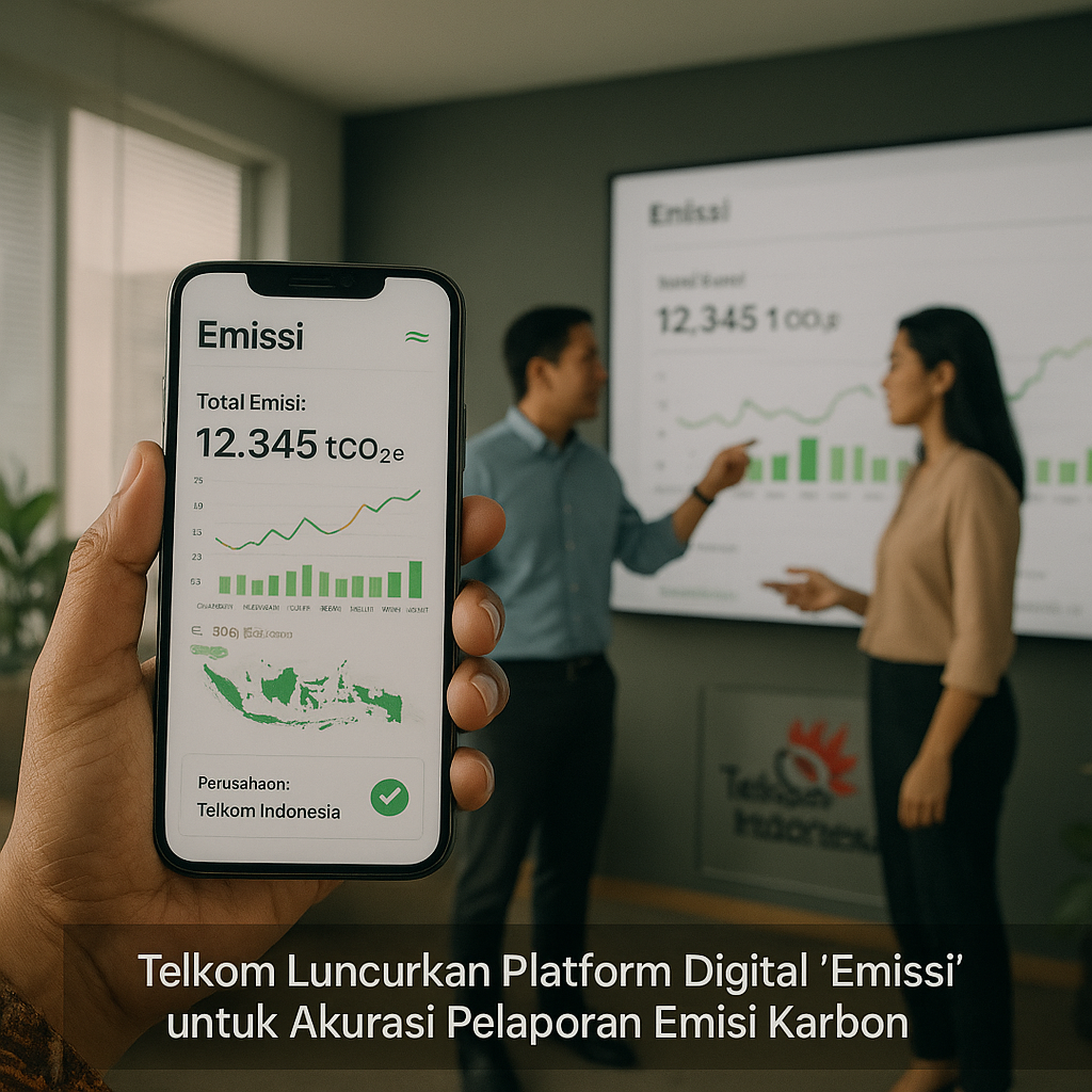 Telkom Luncurkan Platform Digital 'Emissi' untuk Akurasi Pelaporan Emisi Karbon di Indonesia