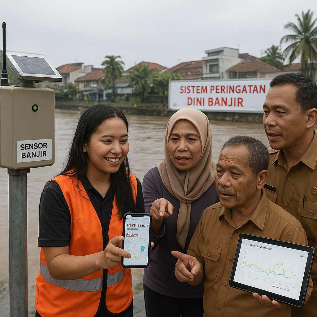 Semarang Kembangkan Sistem Peringatan Dini Banjir Berbasis IoT dan Warga