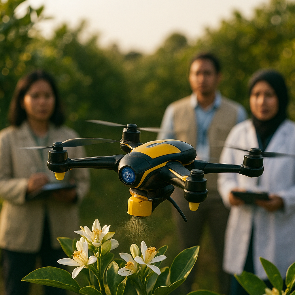 Prototipe 'Drone Penyerbuk' untuk Atasi Krisis Penyerbukan di Perkebunan Buah