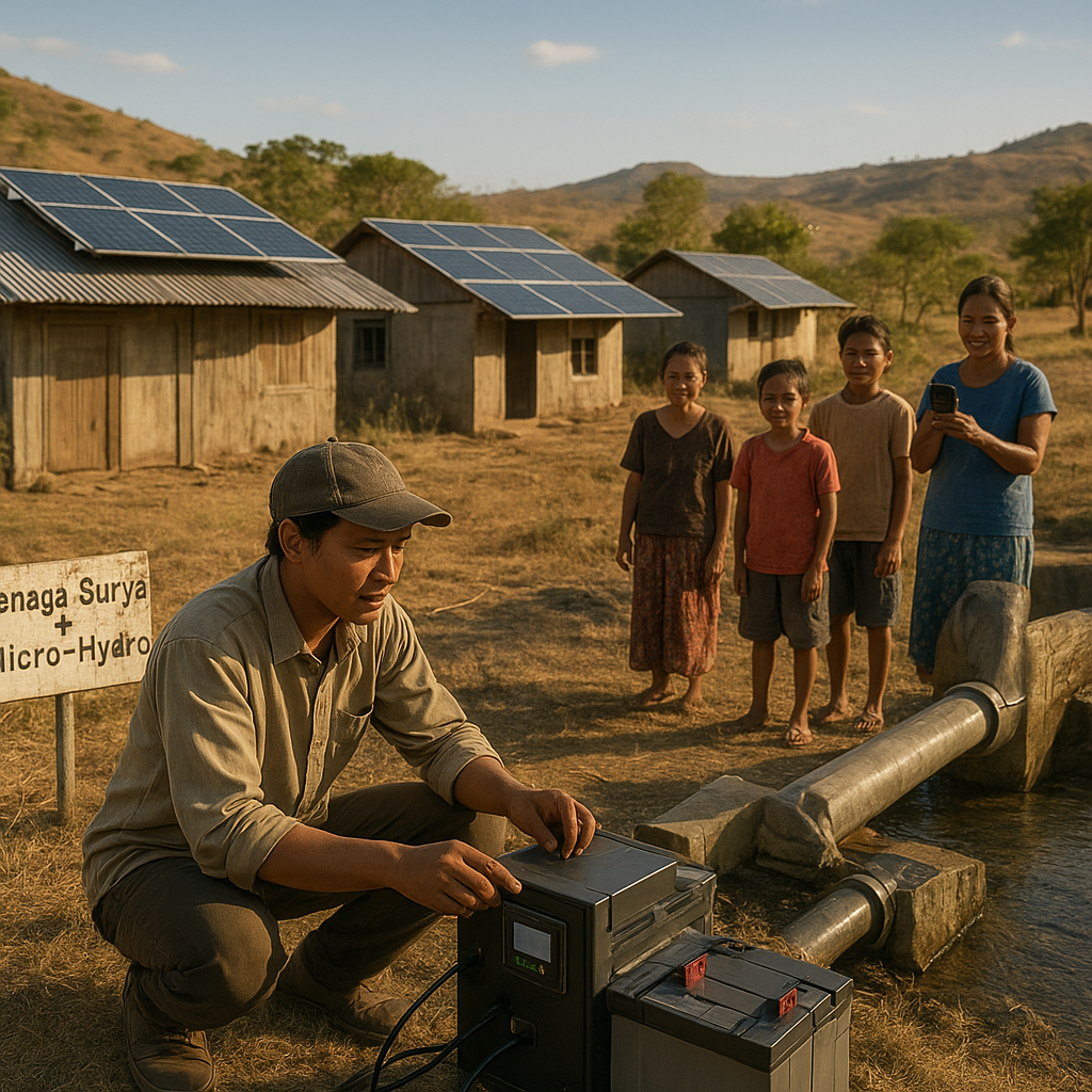 Integrasi Tenaga Surya dan Micro-Hydro untuk Ketahanan Energi Desa Terisolasi di Nusa Tenggara