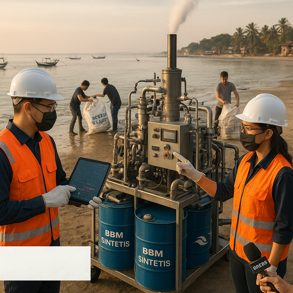 Startup Indonesia Ubah Sampah Plastik Laut menjadi Bahan Bakar Alternatif dengan Teknologi Pirolisis