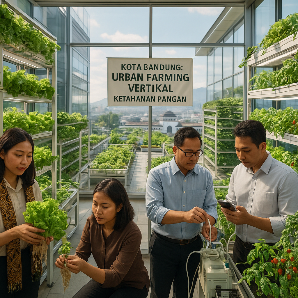 Kota Bandung Terapkan Sistem 'Urban Farming' Vertikal di Gedung Perkantoran untuk Ketahanan Pangan Perkotaan