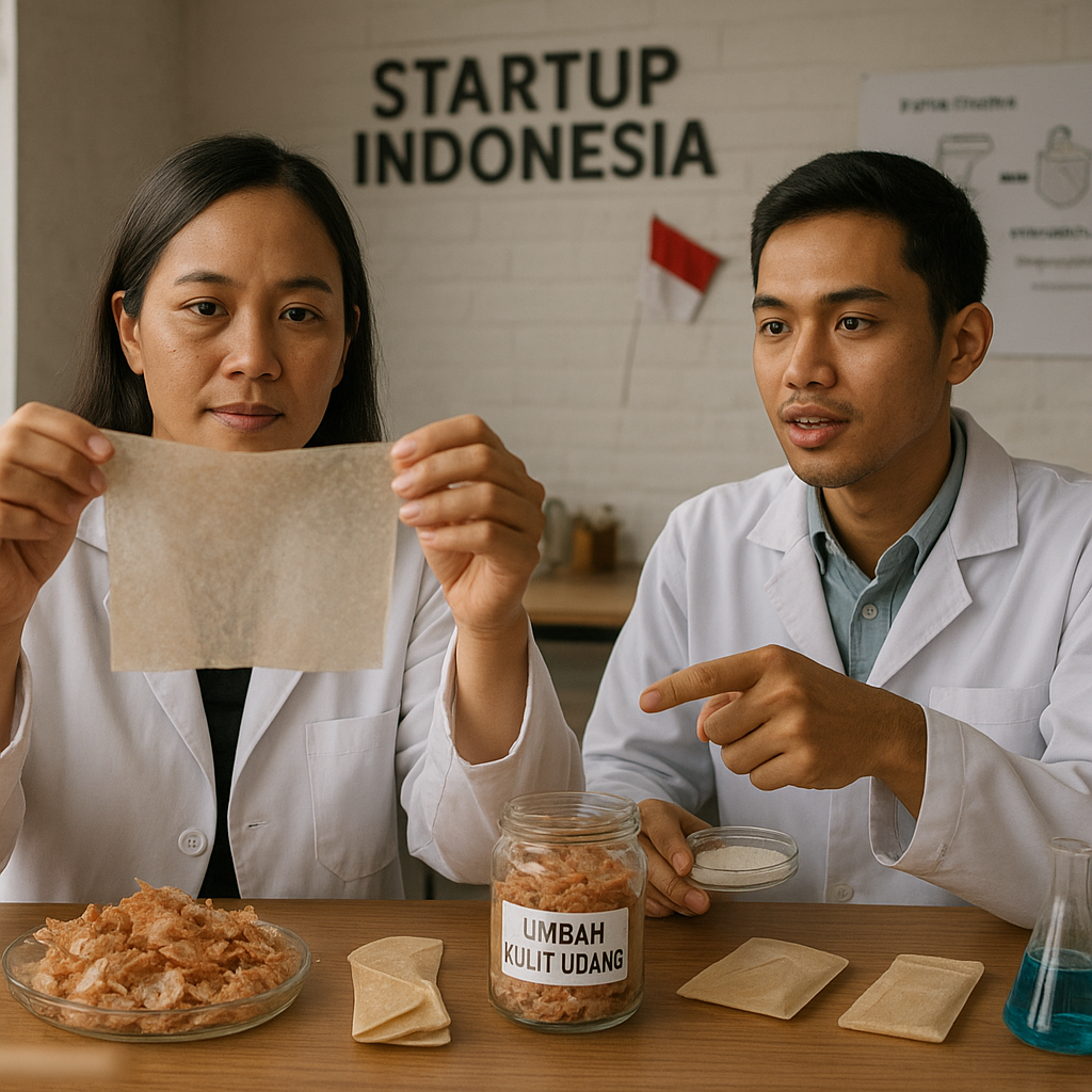 Pengembangan Bioplastik dari Limbah Kulit Udang oleh Startup Indonesia