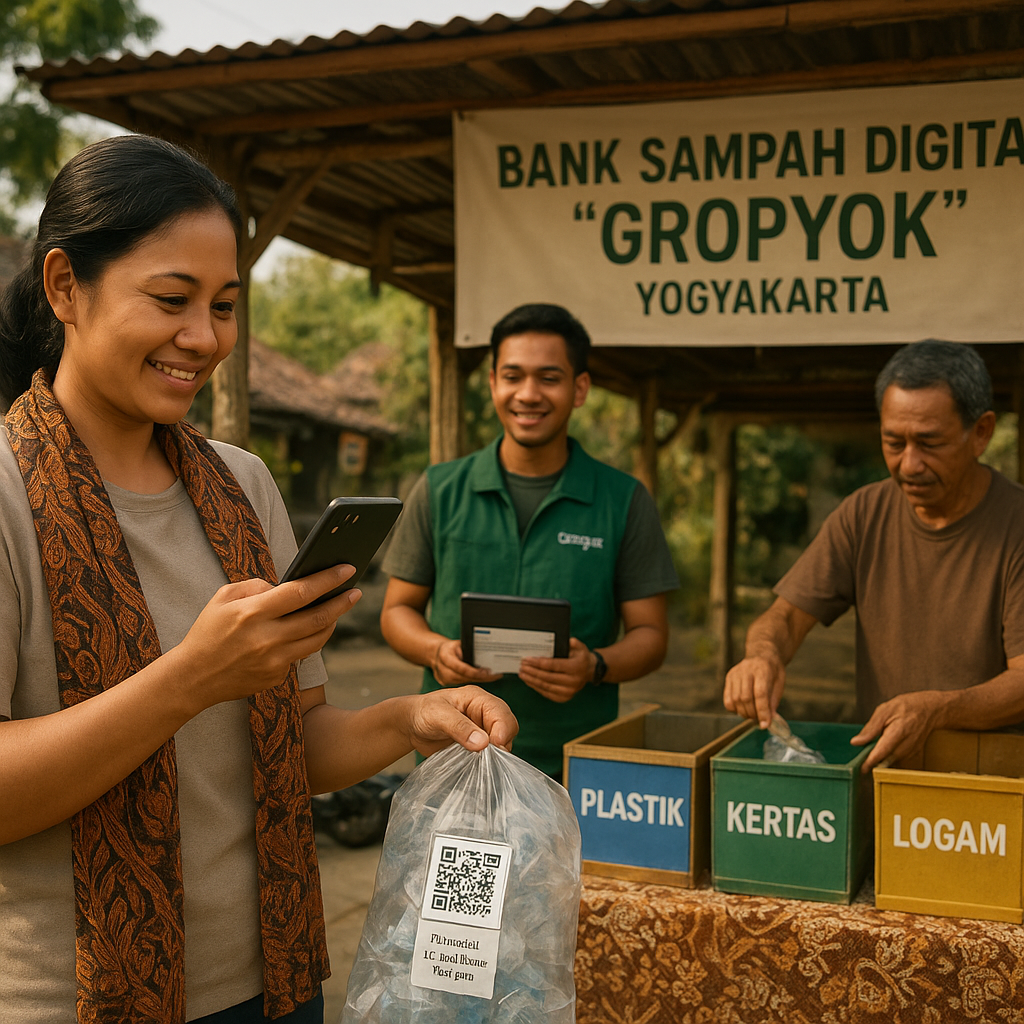 Bank Sampah Digital 'Gropyok' di Yogyakarta Mendorong Circular Economy Komunitas