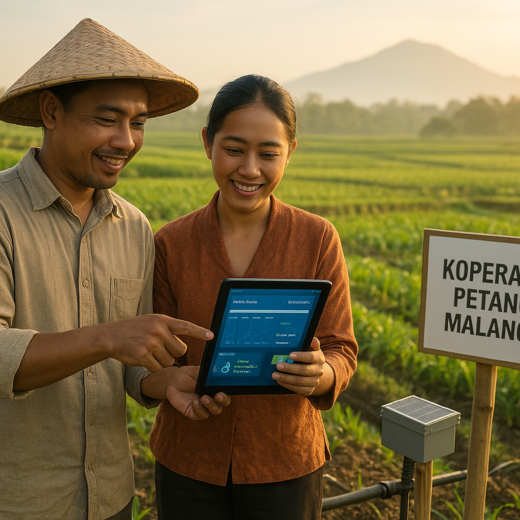 Koperasi Petani di Jawa Timur Adopsi Aplikasi Smart Irrigation untuk Efisiensi Air