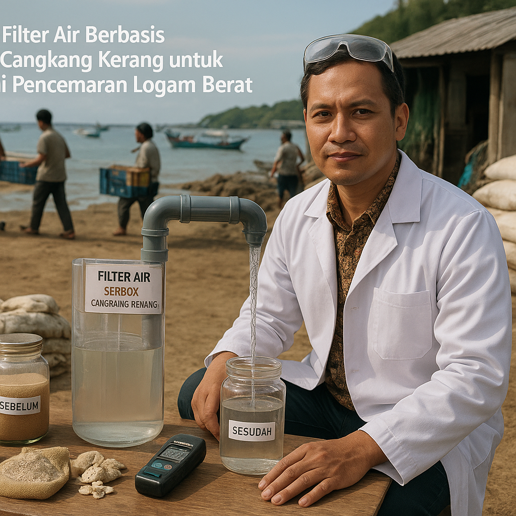 Inovasi Filter Air Berbasis Serbuk Cangkang Kerang untuk Tangani Pencemaran Logam Berat