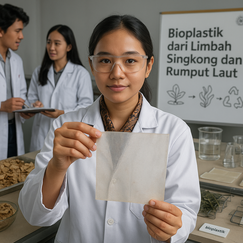 Bioplastik dari Limbah Singkong dan Rumput Laut, Inovasi Mahasiswa UGM Kurangi Sampah Plastik