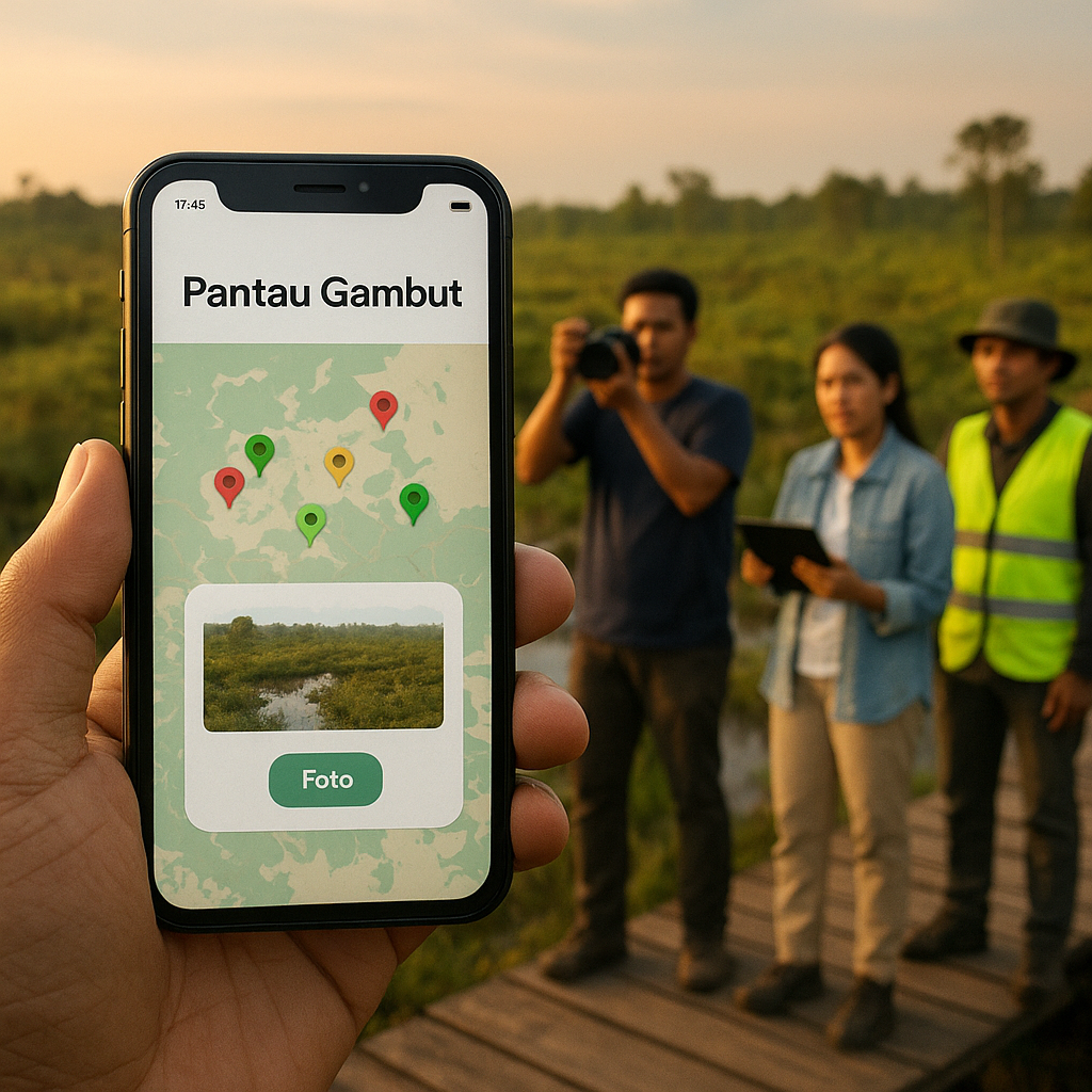 Aplikasi "Pantau Gambut": Crowdsourcing Data untuk Perlindungan Ekosistem Gambut