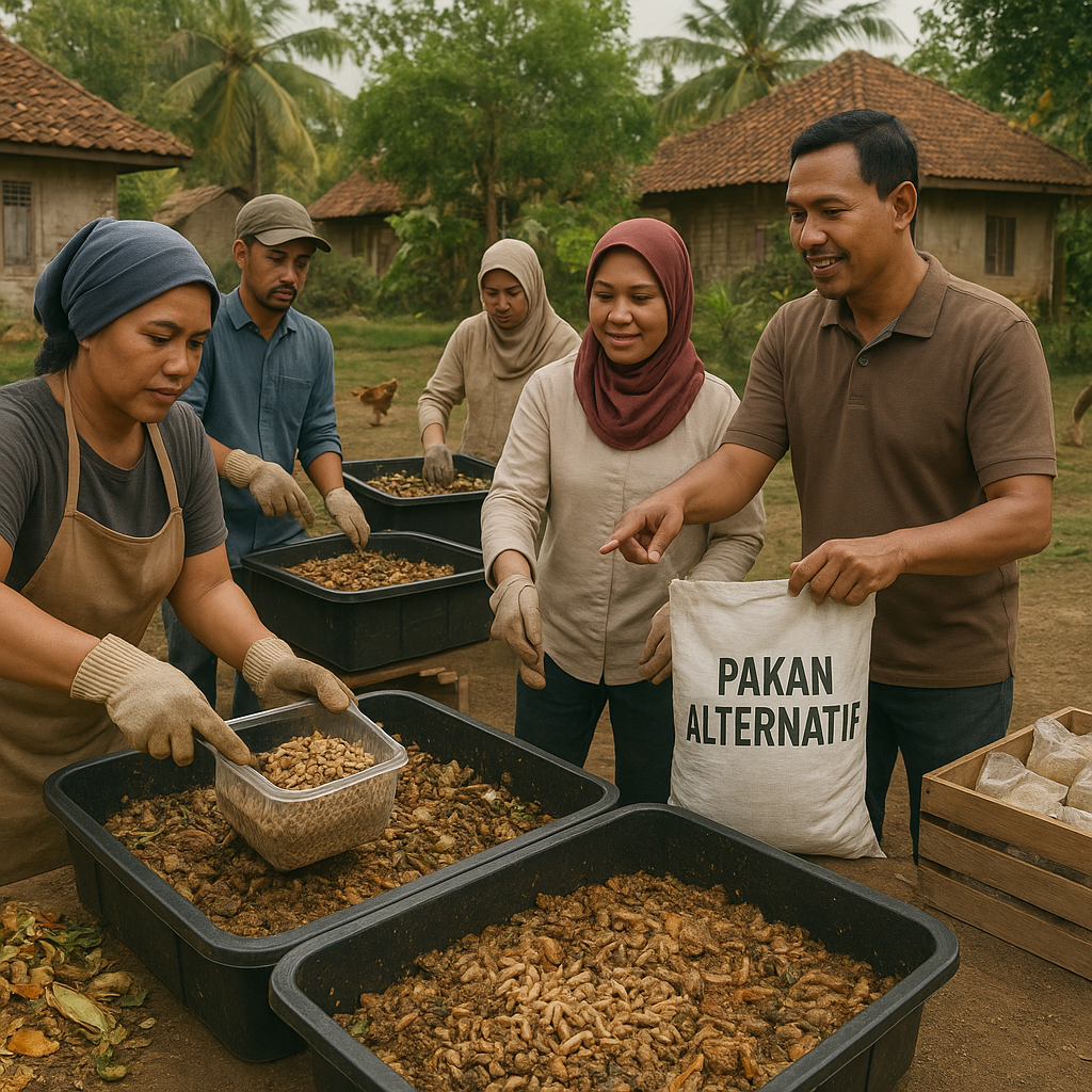 Budidaya Maggot Skala Komunal: Solusi Pengelolaan Sampah Organik dan Pakan Alternatif