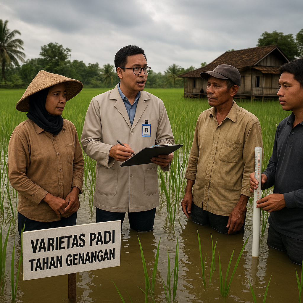 Pengembangan Varietas Padi Tahan Genangan (Tolerant Flooding) untuk Daerah Rawan Banjir