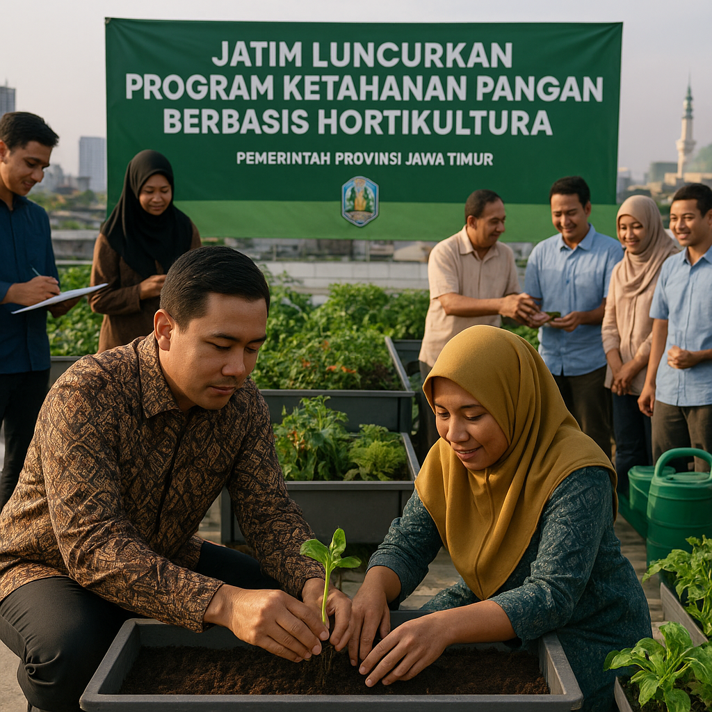 Jatim Luncurkan Program Ketahanan Pangan berbasis Hortikultura untuk Masyarakat Urban