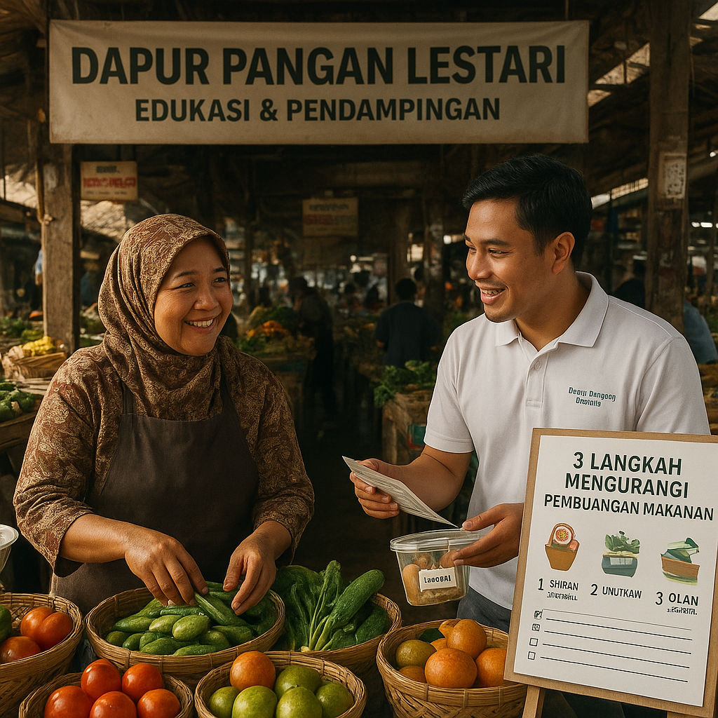 Edukasi dan Pendampingan 'Dapur Pangan Lestari' untuk Kurangi Food Loss di Pasar Tradisional