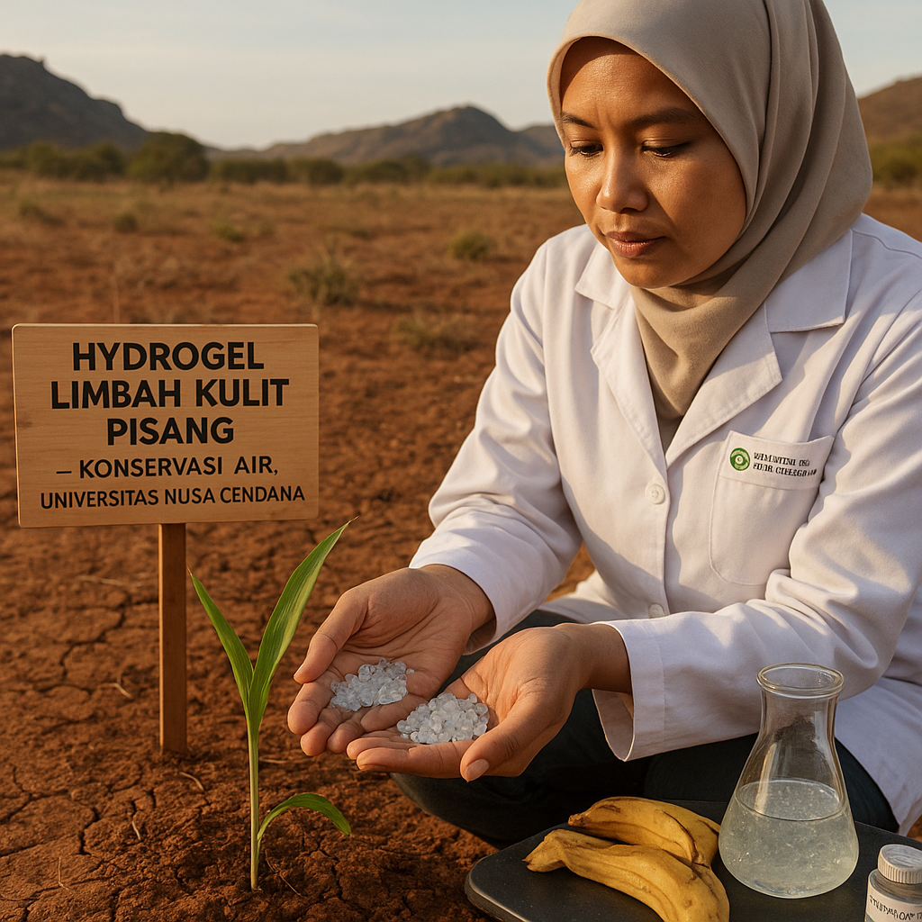 Teknologi Hydrogel Berbasis Limbah Kulit Pisang untuk Konservasi Air di Lahan Kering NTT