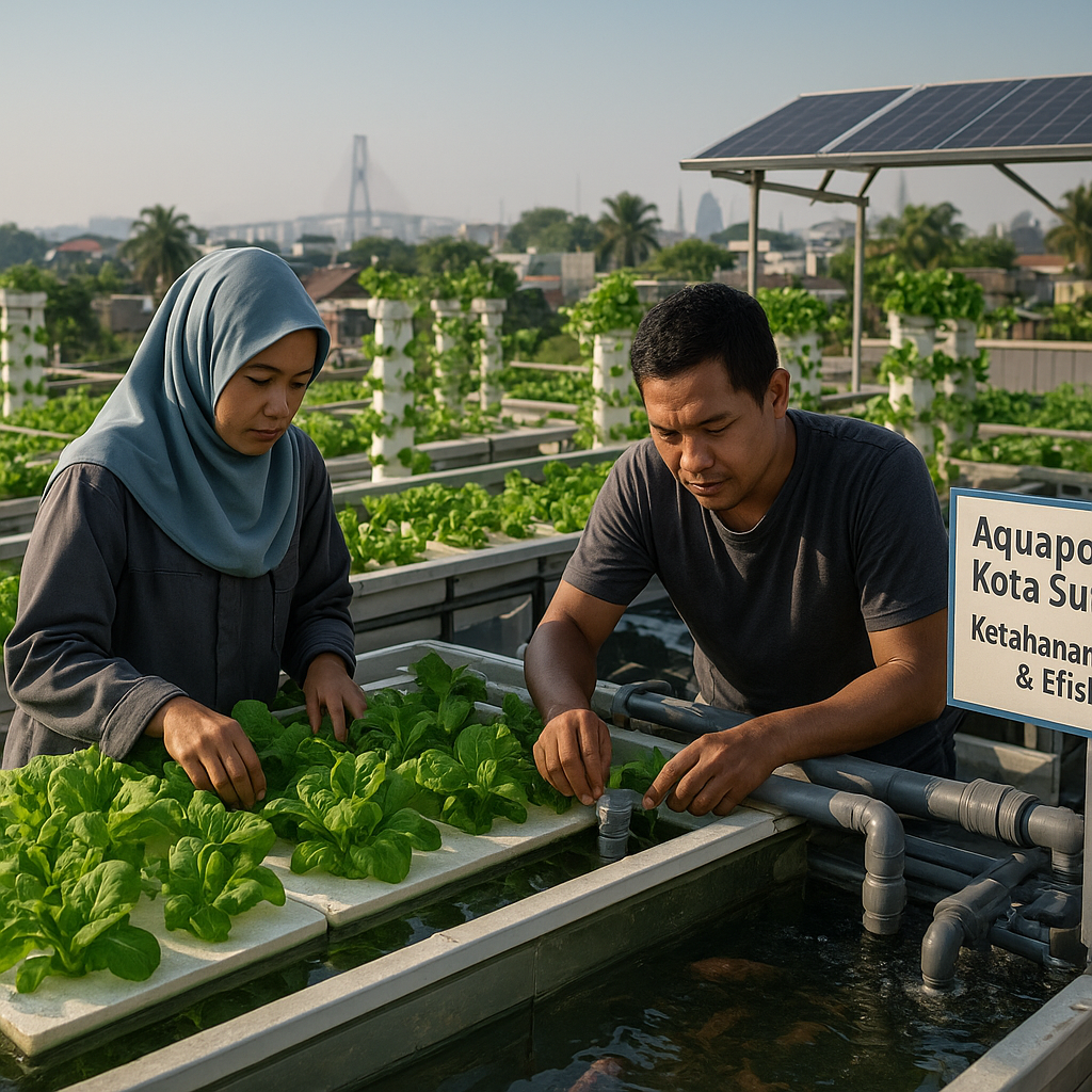 Aquaponik Skala Kota: Solusi Ketahanan Pangan dan Pengelolaan Air di Surabaya