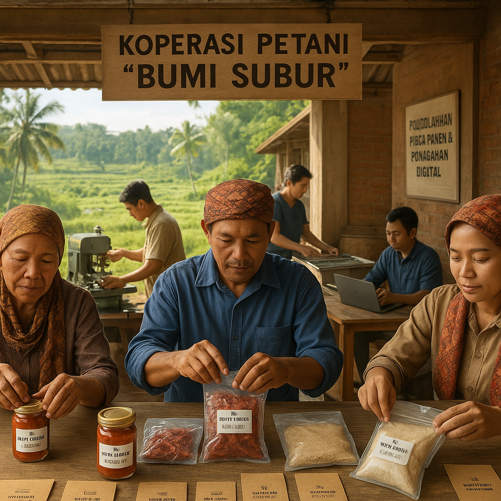 Koperasi Petani 'Bumi Subur' Kembangkan Pengolahan Pasca Panen dan Pemasaran Digital untuk Tingkatkan Nilai Tambah