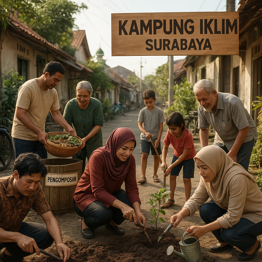 Inisiatif "Kampung Iklim" Proaktif di Surabaya: Aksi Komunitas Mandiri untuk Adaptasi dan Mitigasi Perubahan Iklim